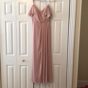 Bridesmaid Dress. Dusty Rose. Blush.